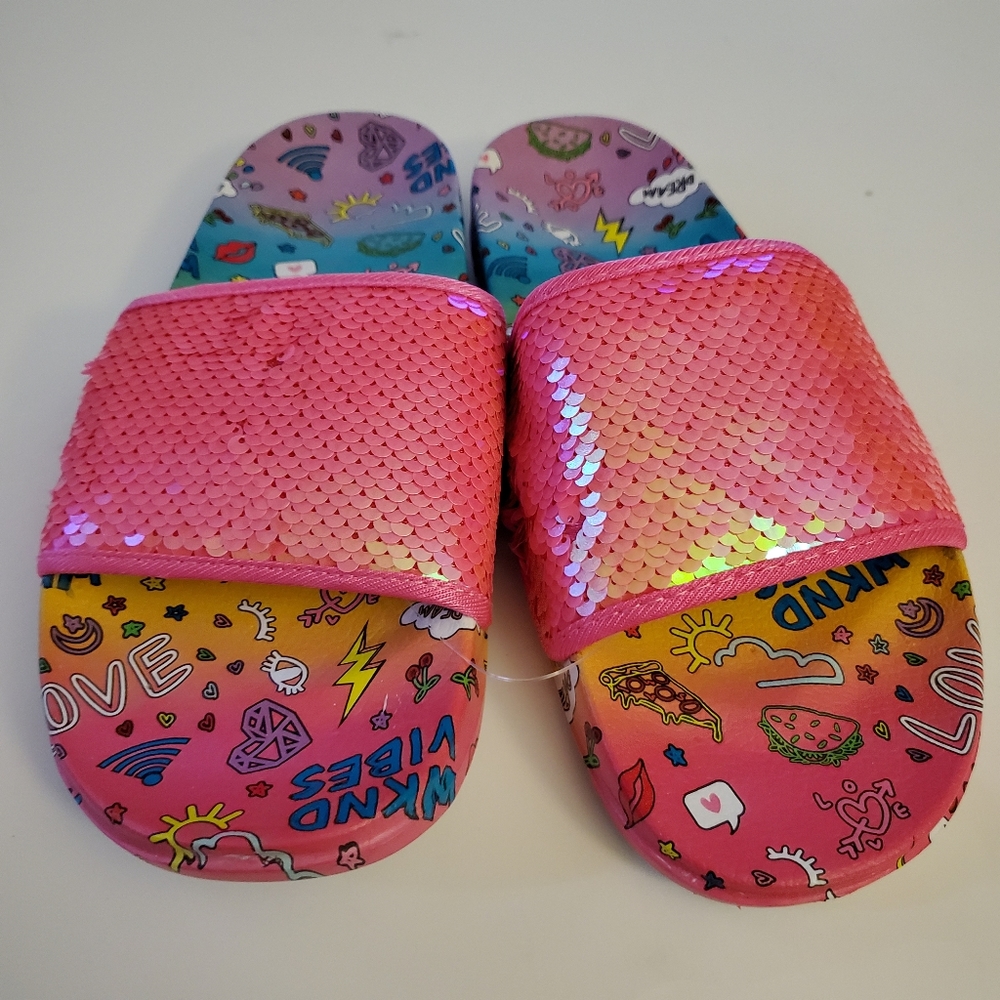 Claire's  summer vibe slip ons